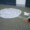 Parachute met houder voor torpedo