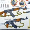 3 Russische instructie platen / posters AK47, AKM en AKMC - Afbeelding 5