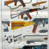 2 Russische instructie posters AK74 en AKM74, werking en toebehoren - Afbeelding 2