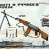 2 Russische instructie posters AK74 en AKM74, werking en toebehoren - Afbeelding 9