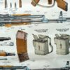 2 Russische instructie posters AK74 en AKM74, werking en toebehoren - Afbeelding 11