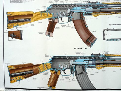 2 Russische instructieposters AK47, beschrijving en toebehoren - Afbeelding 5