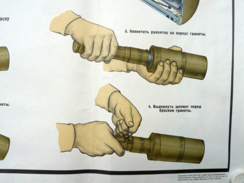 2 Russische instructie posters uit het Sovjet tijdperk (1988) - Afbeelding 8