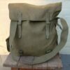 Franse canvas vintage draagtas ,,musette,,