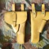 Leren pistooltas / holster Franse leger, jaren 50/60