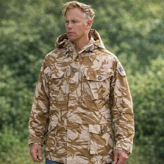 Windproof desert DPM Smock jas met vaste capuchon, maten S tm XXL!