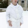 Witte sneeuw camouflage parka - Afbeelding 8