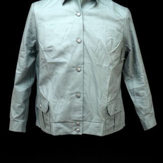 DDR NVA damesblouson, grijs, met metalen knopen