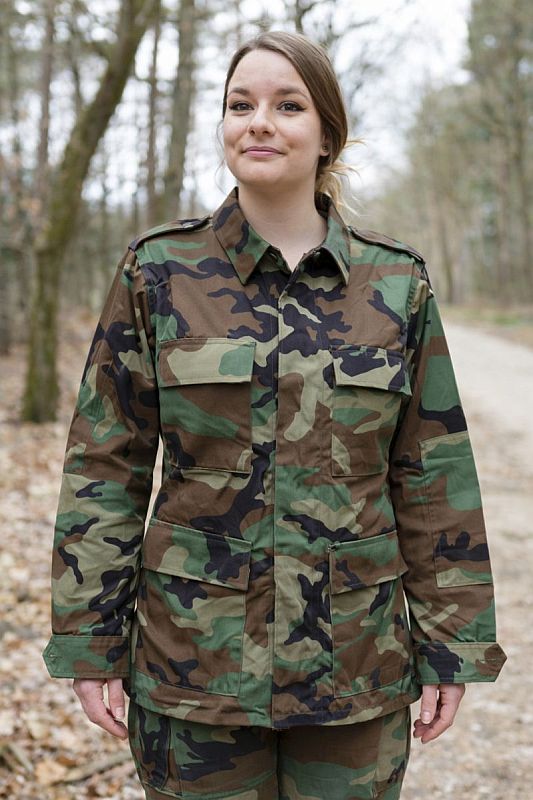 Amerikaans woodland DPM zomer jasje, ribstof