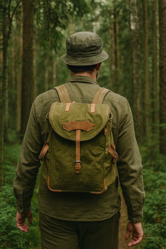 Roemeense vintage rugzak / rugtas, jaren 60/70