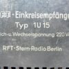 Bakelieten DDR radio RFT Typ 1U 15 Stern Berlin - Afbeelding 6