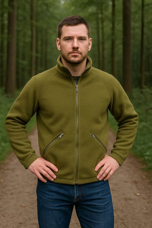 Engels fleece vest, model A