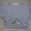 Russisch blauw streep winter shirt, Telnyashka, gebruikt