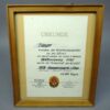 DDR GST Geraamde oorkonde ,,Schiessen der Wehrkampfsportler,,