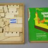 DDR speelgoed, kist met houten bouwstenen