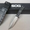 SOG Seal Pup Elite plain edge black - Kydex M37-K