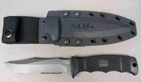 SOG Seal Pup Elite plain edge black - Kydex M37-K - Afbeelding 2