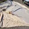 Canvas DDR / NVA tent 5 x 4,5 meter, oud model, kaki kleur - Afbeelding 3