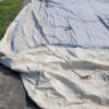 Canvas DDR / NVA tent 5 x 4,5 meter, oud model, kaki kleur - Afbeelding 5