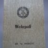 NVA Wehrpass uit 1963