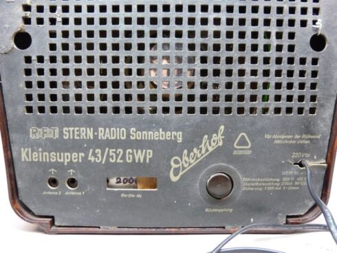 Bakelieten DDR radio Sonneberg Kleinsuper 43/52 GWP - Afbeelding 8