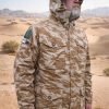 Desert DP Windproof Combat smock jas met vaste capuchon