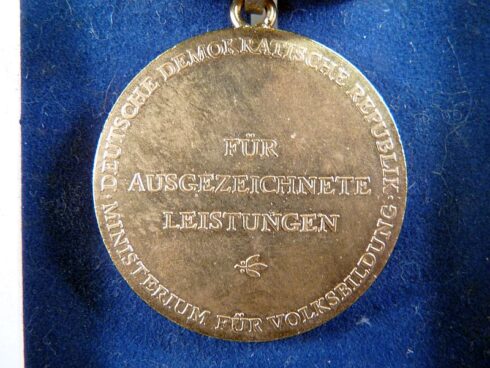 DDR Lessing, Gotthold Ephraim medaille - Afbeelding 2