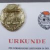 DDR schietprijs Kampfgruppen in goud met oorkonde - Afbeelding 3