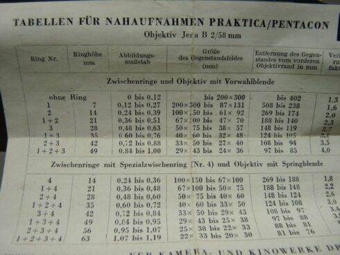 DDR Zeiss Ikon Macro voorzet systeem voor Practica camera's - Afbeelding 7