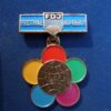 DDR pin FDJ festival aufgebot 1973 - Afbeelding 2