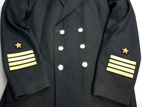 Sovjet marine officiers uniformjas met wintermuts - Afbeelding 2