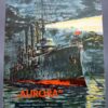 DDR bouwplaat ,,Leichter Geschutz Kreuzer AURORA,, 1956