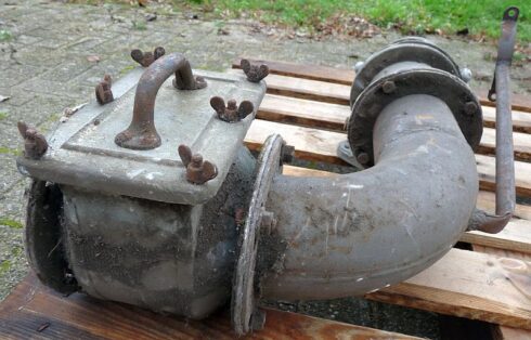 Hoofdbuis met bediening vanaf het filter van het bunker ventilatie systeem - Afbeelding 5