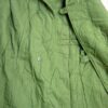 Vintage winterjas / liner met bontkraag, groen - Afbeelding 2