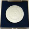 DDR Schwerin Porzellanmedaille 40 Jahre MAS,MTS,RTS 1989 - Afbeelding 2
