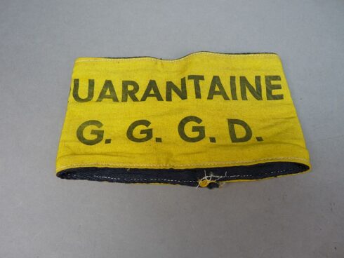 Britse WW2 Quarantiane G.G.G.D Armband - Afbeelding 3