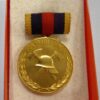 DDR feuerwehr medaille fur treue dienste in Goud