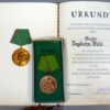 DDR Ministeriums Des Innern und grenztruppen Oorkonde set met medailles en Interim spangen van 1 persoon! Jaren 50 jaren 60 - Afbeelding 7