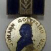 DDR Medaille FDJ JP Johann Gottfried Herder ( Blauw Zilver ) 1957