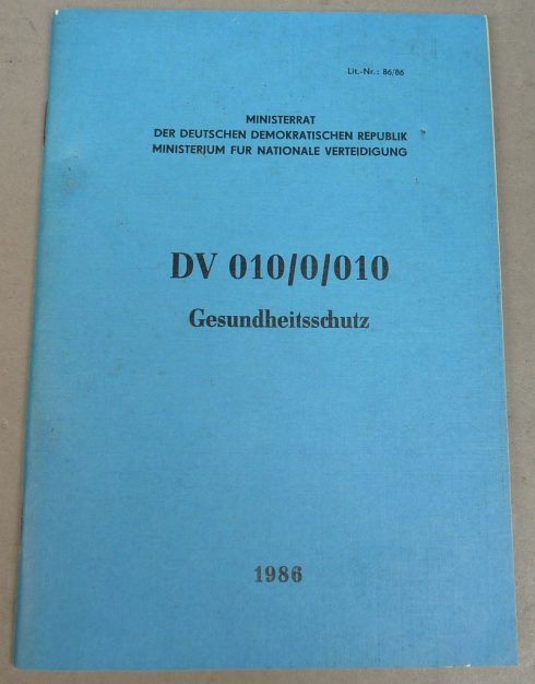 NVA Handboek DV/010/0/010 Gesundheitsschutz