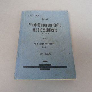 Schiessvorschrift Für Artillerie