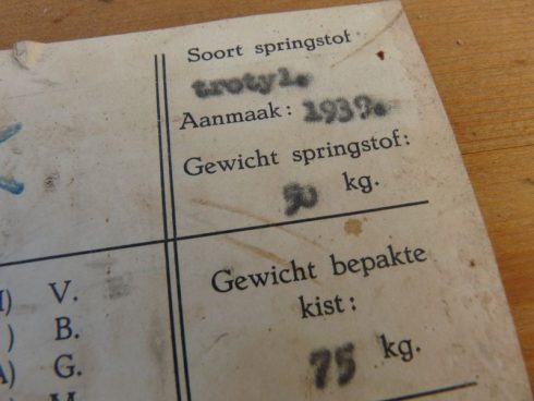 Nederlandse Munitie Kist voor Springstof 1939 - Afbeelding 7