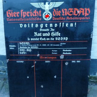 Duits Hier Spricht der NSDAP emaille Bord