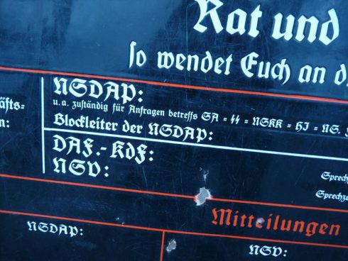 Duits Hier Spricht der NSDAP emaille Bord - Afbeelding 2