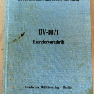 DDR NVA DV-10/1 Exerziervorschrift handboek