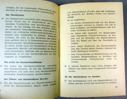 DDR Handboek DV-10/4 Standortdienst und Wachvorschrift 1958 - Afbeelding 3