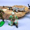 DDR NVA blumentarn camouflage speelgoedsoldaatjes