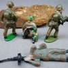 DDR NVA blumentarn camouflage speelgoedsoldaatjes - Afbeelding 3