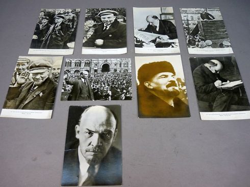 W.I. Lenin, 9 stuks groot formaat propaganda foto's