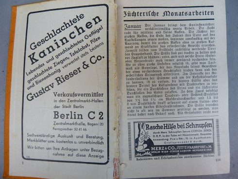 Zakboekje uit 1939, ,,Kaninchenzuchter,, (R.D.KL) - Afbeelding 2